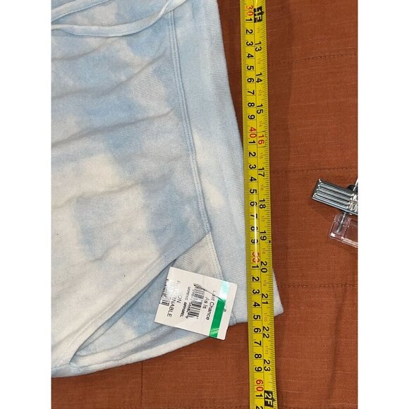 NWTBP  Blue Cloud Print Jersey Pijama Drawstring Shorts 3X Women - Picture 5 of 8